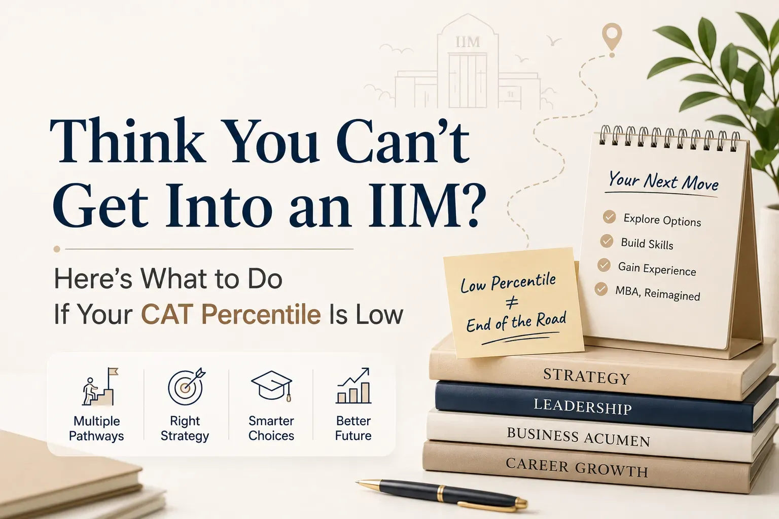 Think You Can't Get Into an IIM? Here's What to Do If Your CAT Percentile Is Low (2026 Guide)